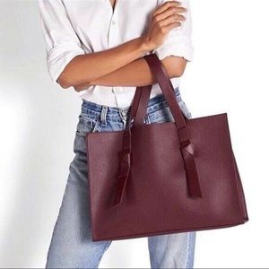 NWT! Rachel Zoe Knot Tote in Bordeaux